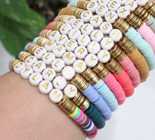 Custom Heishi Mixed Color Bracelets