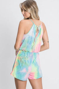 Multicolor Tie-Dye Romper