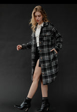 Load image into Gallery viewer, Heavy weight brushed long flannel Shacket