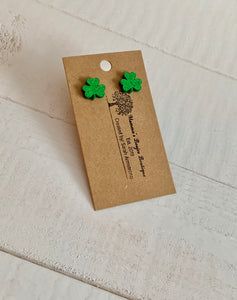 Shamrock Cutout studs