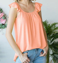 Load image into Gallery viewer, Ruffle Sleeve Tank (3 colors)