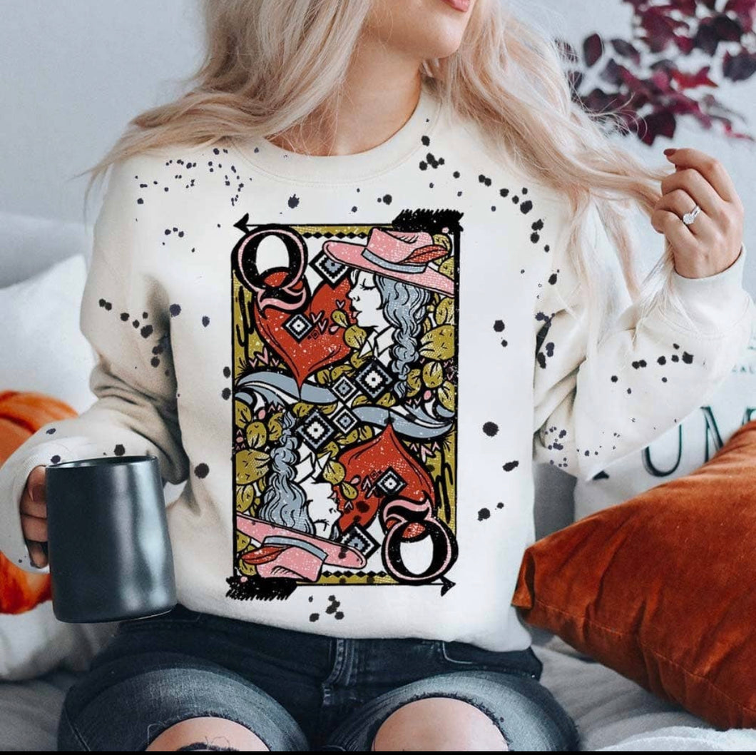 Unisex Queen of Hearts Pullover