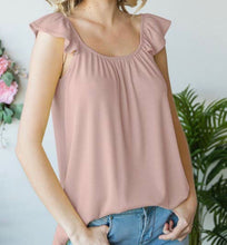 Load image into Gallery viewer, Ruffle Sleeve Tank (3 colors)