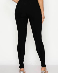 Black stretchy skinny denim