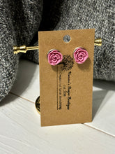 Load image into Gallery viewer, Tea Rose Studs (multiple colors)