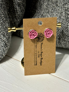 Tea Rose Studs (multiple colors)