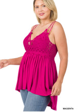 Load image into Gallery viewer, Crochet Lace Tank (8 Colors)