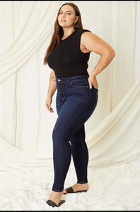 High rise dark wash skinny Kancan