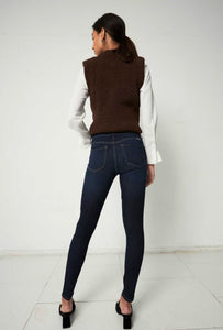 High rise dark wash skinny Kancan