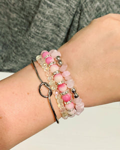 Cotton Candy Stacker Bracelet Set