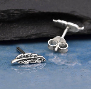 Sterling Silver Feather Posts