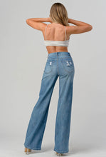 Load image into Gallery viewer, High waisted Stretchy Wide Leg Denim Jeans