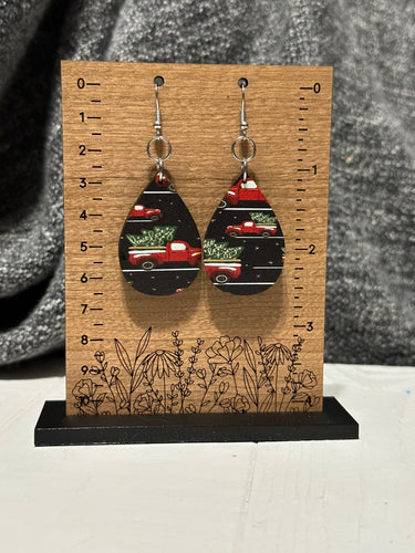 Little Red Truck Tree Trimming