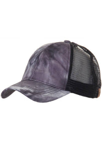 C.C. Tie Dye Pony Trucker Hat (multiple colors)