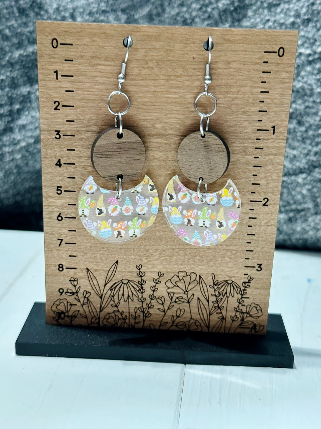 Acrylic and Wood Easter Gnomes