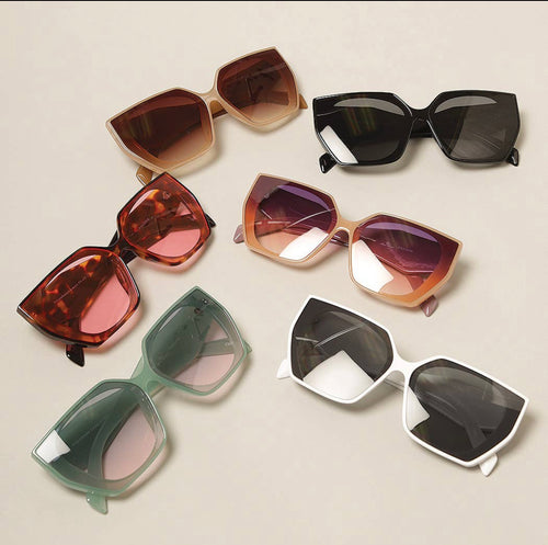 Rectangular Cat Eye Sunglasses