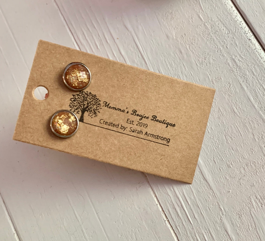 Faceted Gold Foil Brown