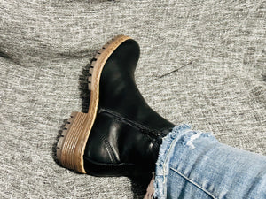 Black Vegan Flex Bootie